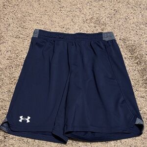 Under Armour Boy’s Dark Blue Athletic Shorts